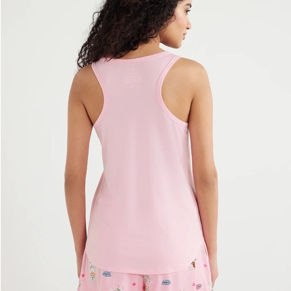 Joyspun Pink Sail 2 PC Print Tank Top/Shorts Pajama Set - Picture 4 of 11